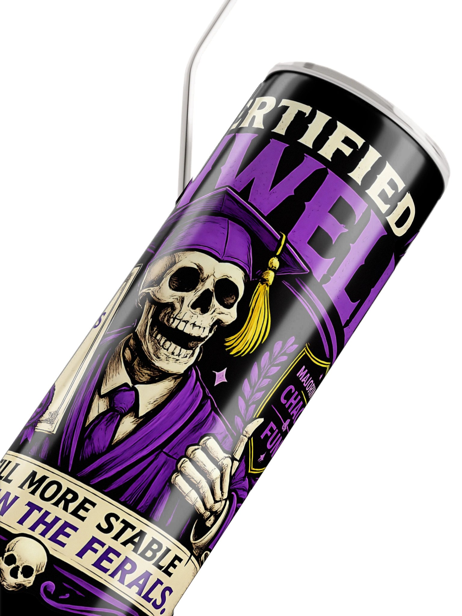''Certified Unwell'' Stainless Steel Tumbler product image (3)