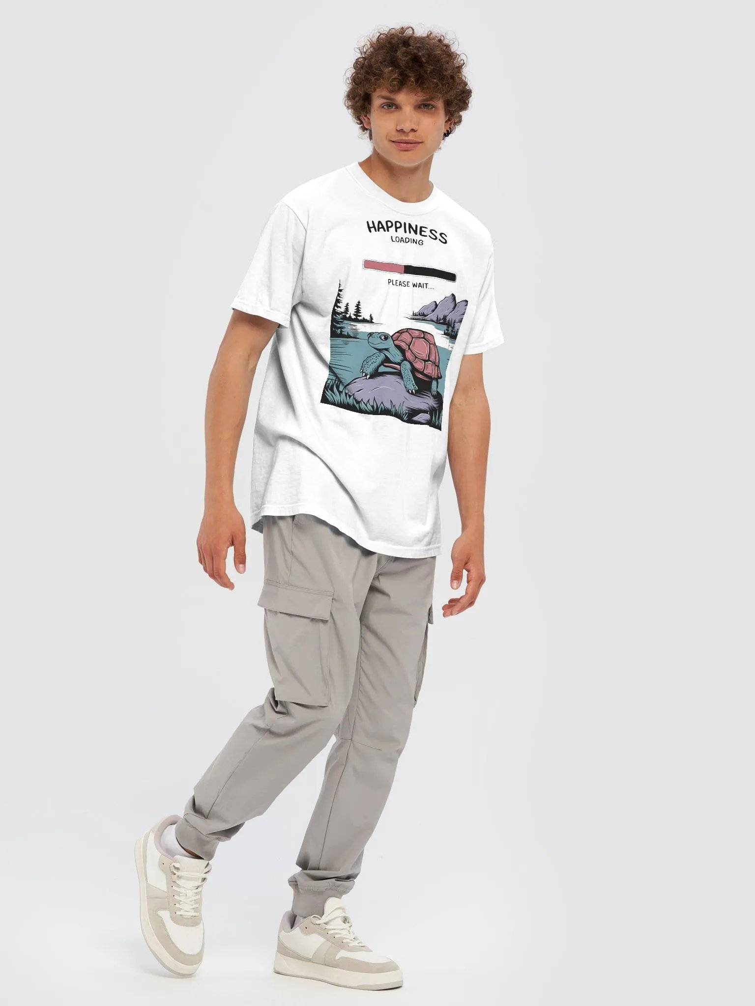 "Happiness Loading, Please Wait" #Statement Glossy Black Mug product image (7)