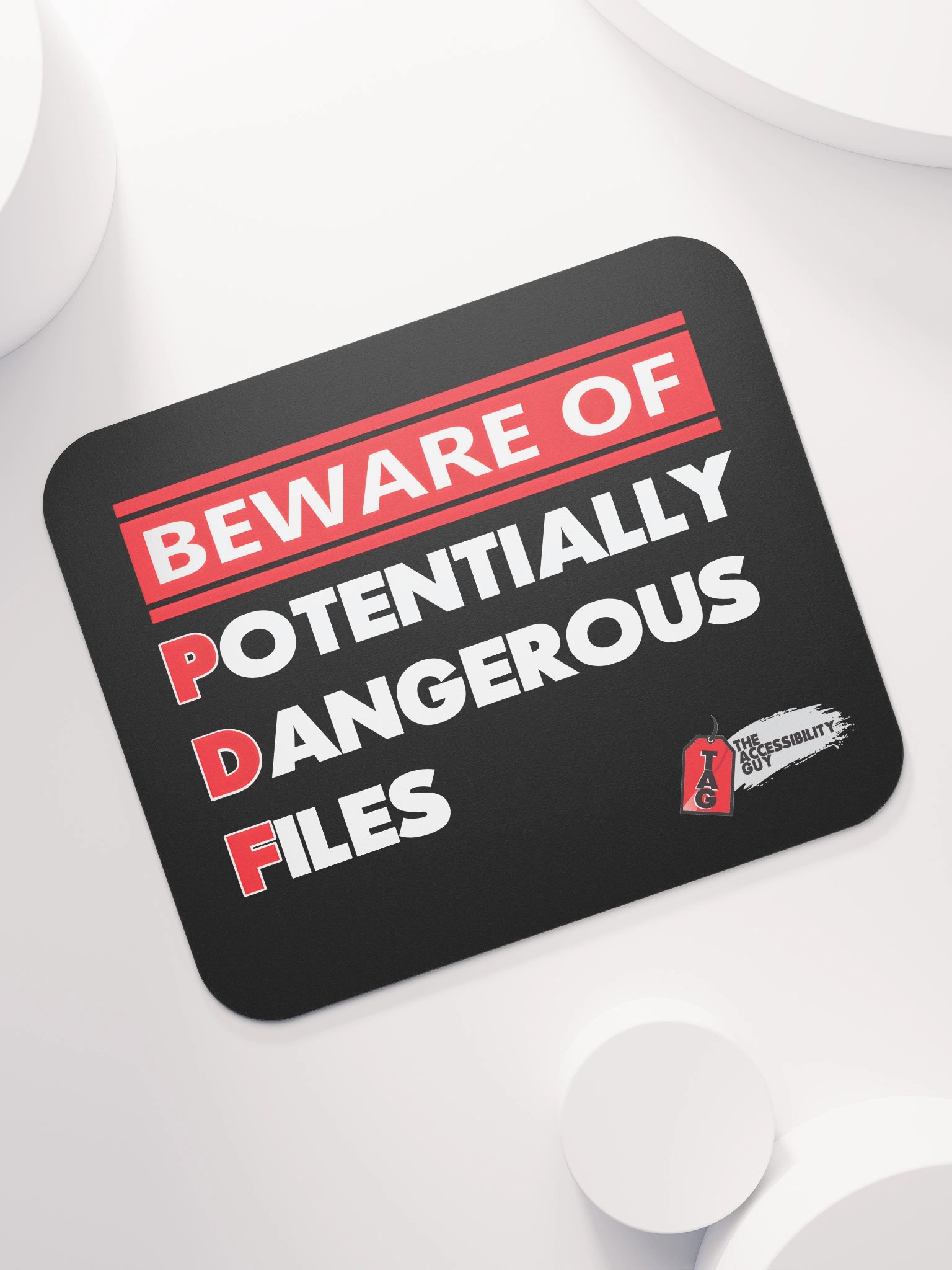 Beware of Potentially Dangerous Files Mouse Pad product image (7)