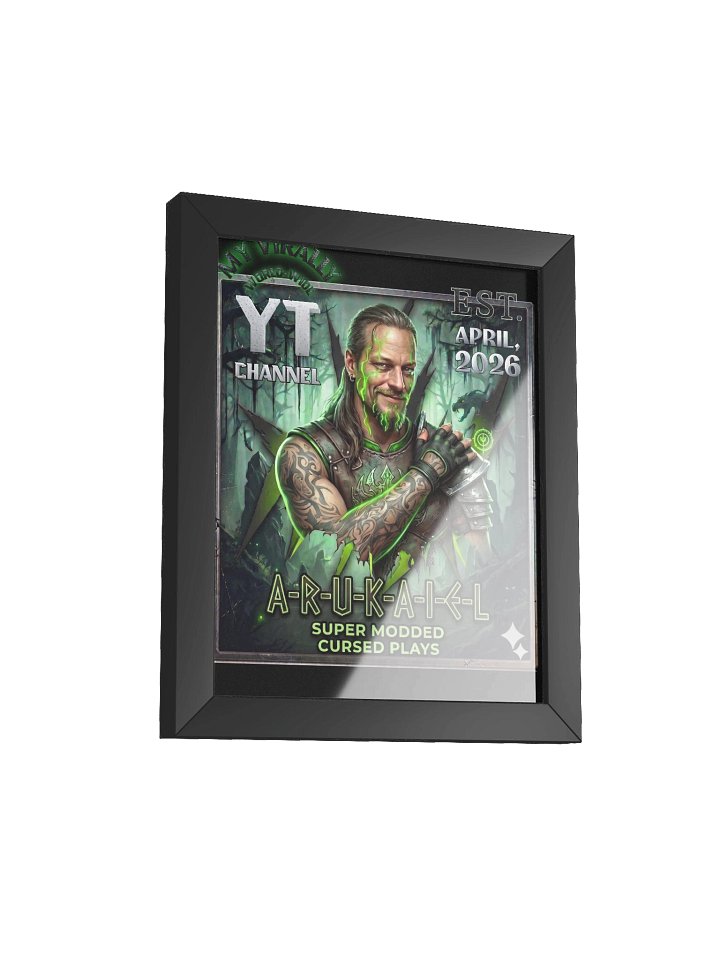 Framed High‑Quality Matte Poster – The “A‑R‑U‑K‑A‑I‑E‑L" Logo!! product image (5)