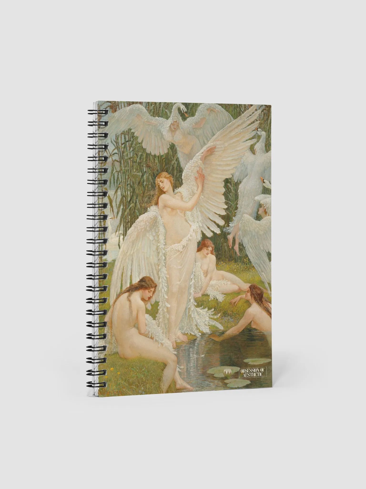 ''The Swan Maidens'' by Walter Crane Spiral Notebook product image (4)