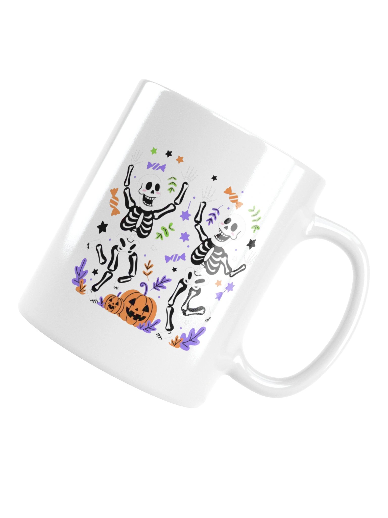 Dancing Skeleton Halloween Fun Coffee Mug product image (17)