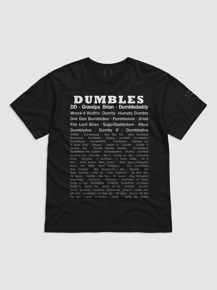 CMT Dumbledore Name T-Shirt product image (1)