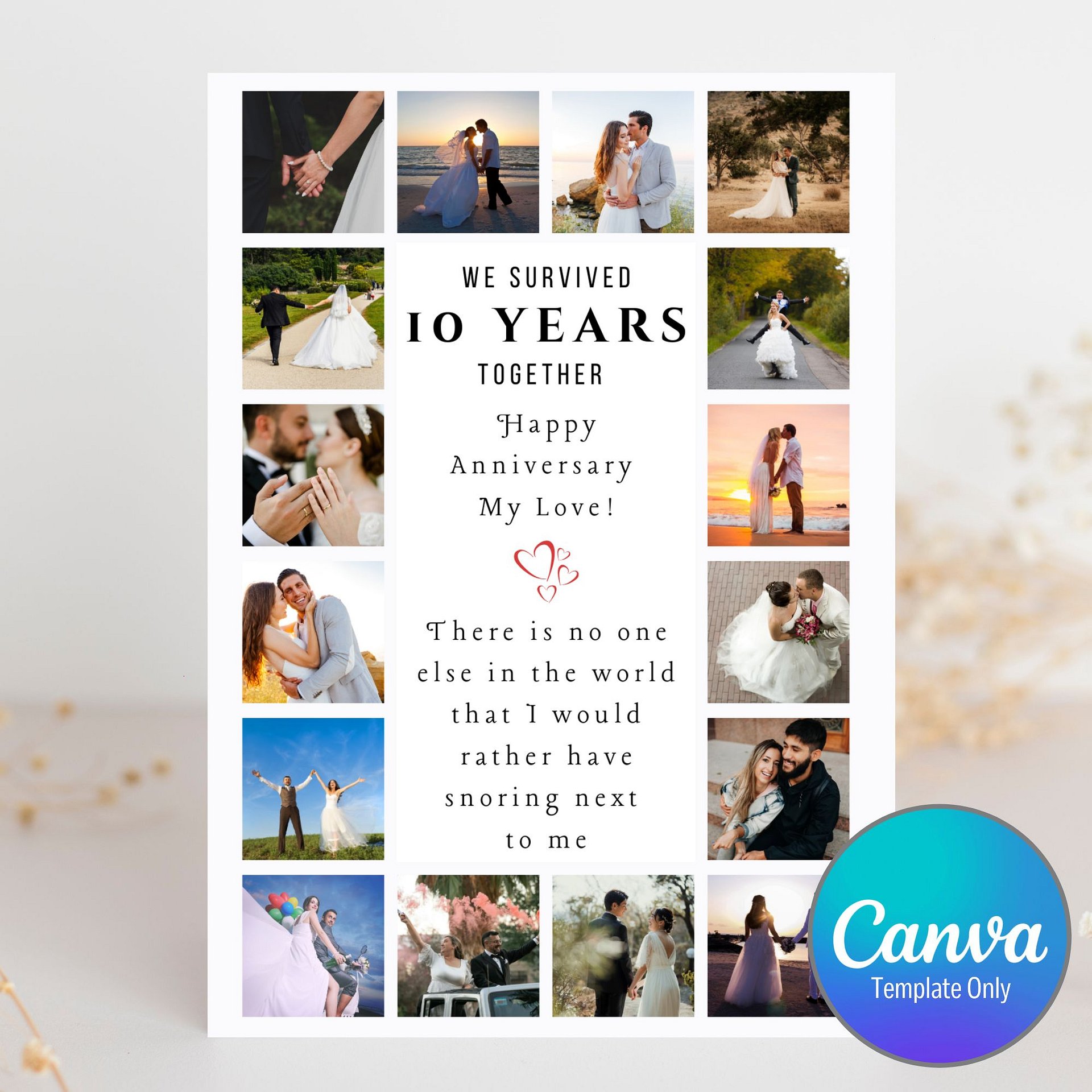 Funny Anniversary Photo Card Template product image (1)