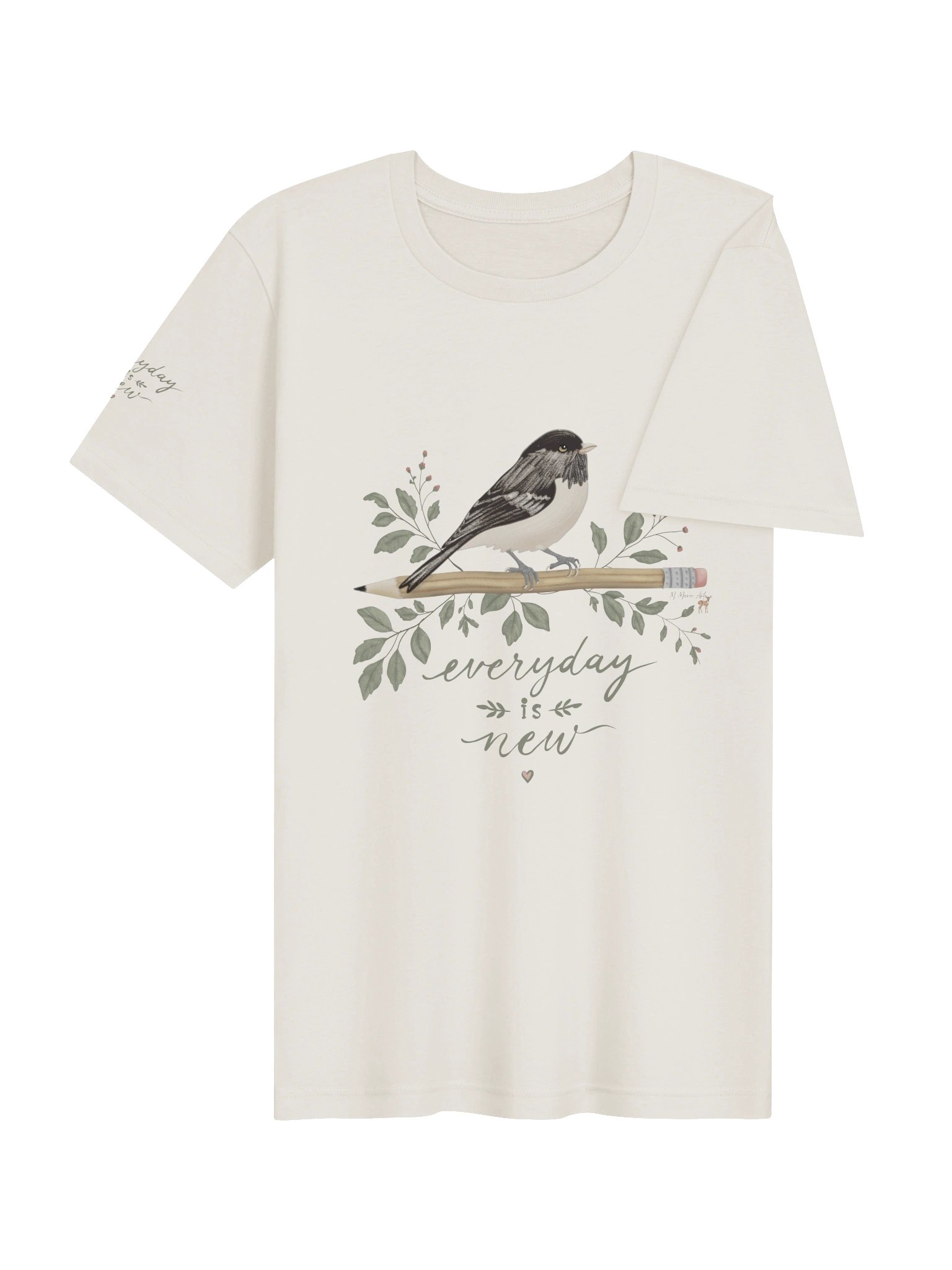 Everyday is New - Soft Tee, Tshirt with Bird product image (4)
