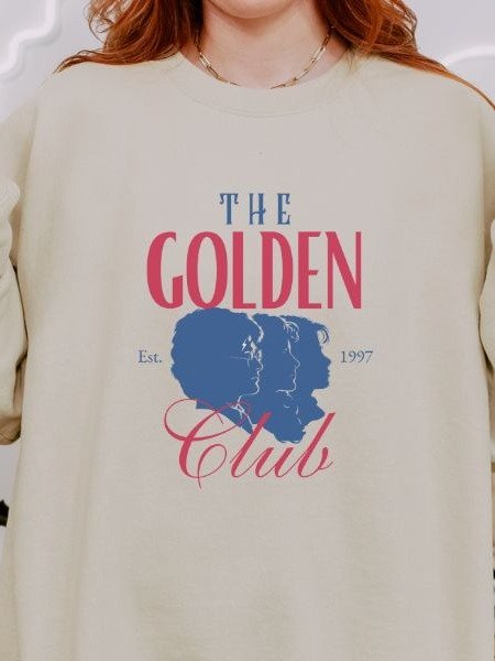 The Golden Club Retro Cozy Minimalist Fall Sweatshirt product image (4)