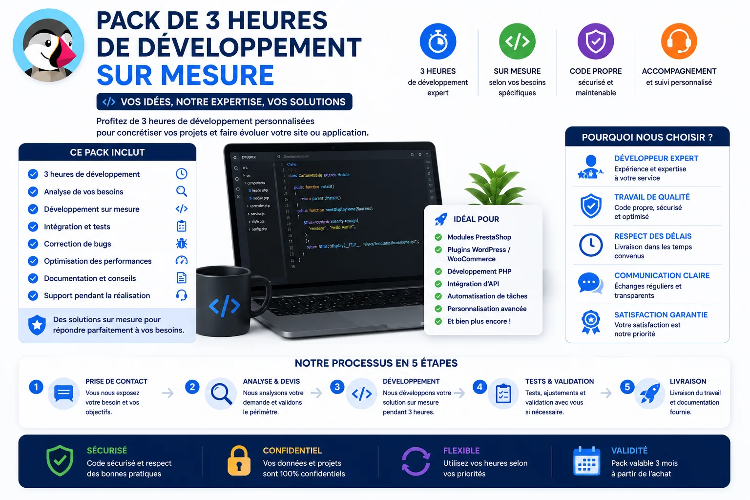 Pack de 3 Heures de Développement Sur Mesure product image (1)