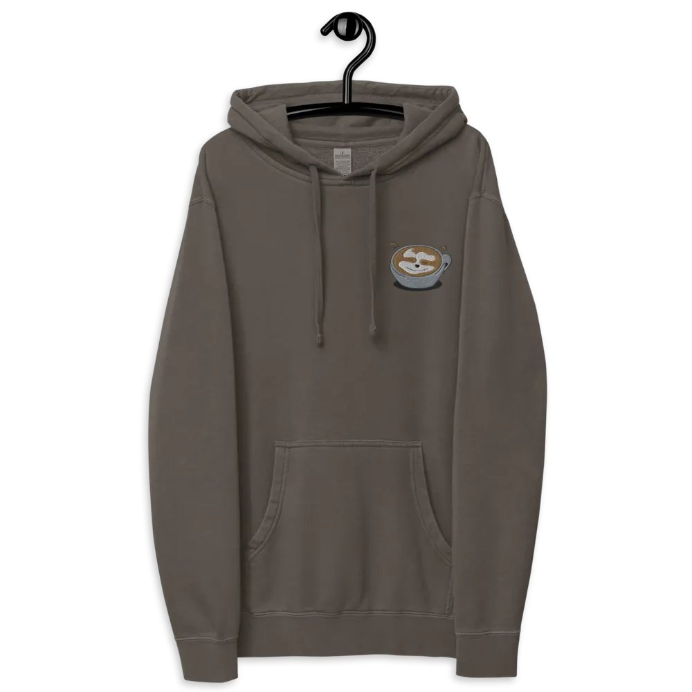 Washed Black Coffee Embroidered Hoodie product image (12)