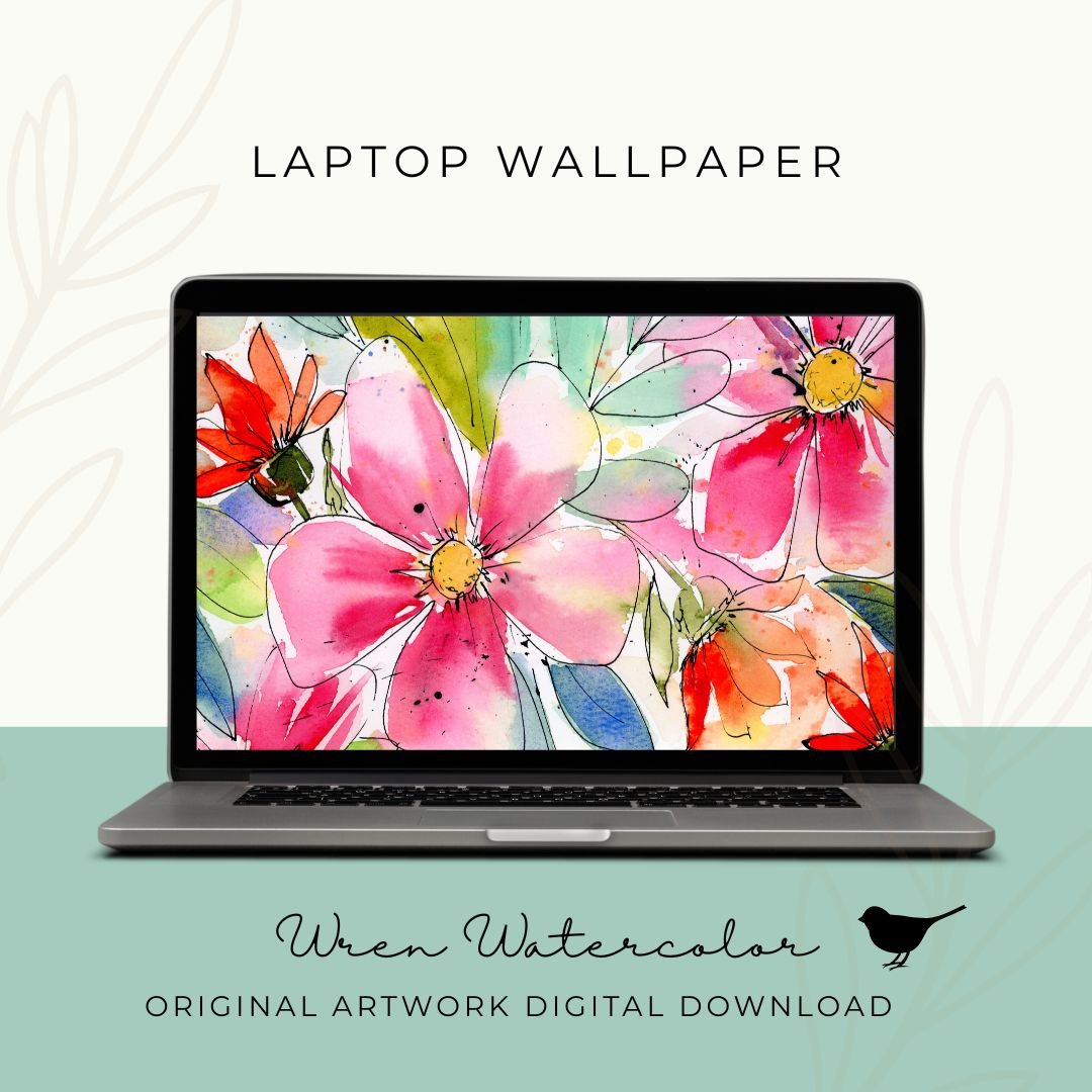 Loose & Wild Watercolor Digital Wallpaper Bundle product image (2)