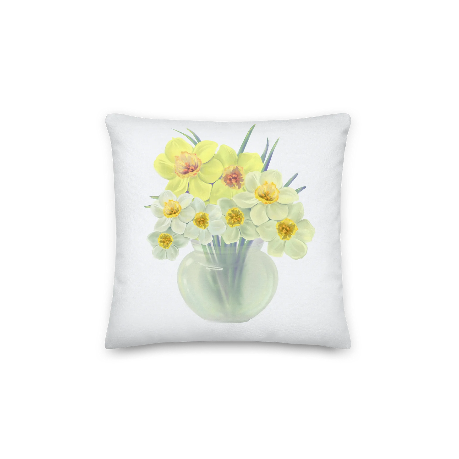 The Three Wandering Daffodils — Two-Sided Spring Pillow product image (1)