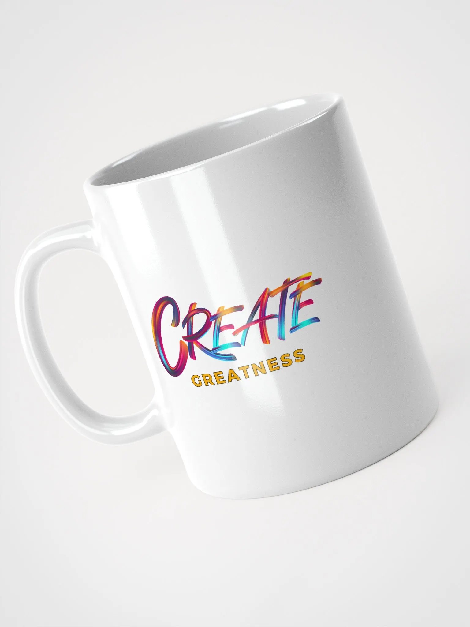 Born to Dance Her Silhouette + Rainbow Create Greatness Mug product image (9)