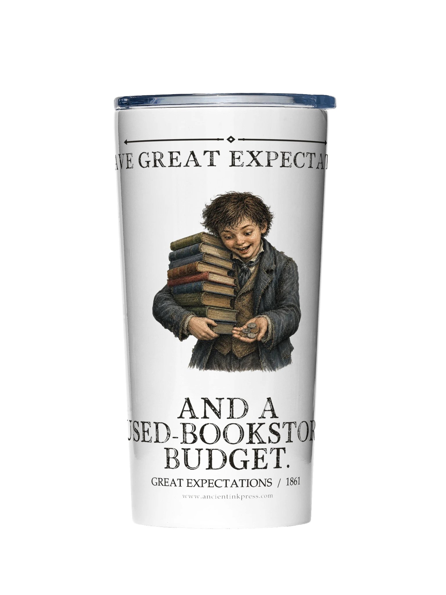 Have Great Expectations Used Bookstore Budget -- Great Expectations 20oz Tumbler product image (1)