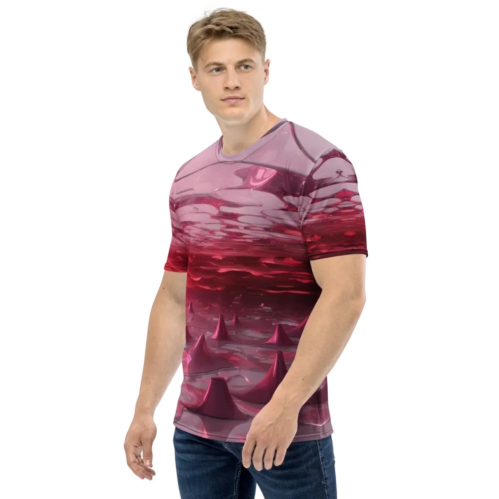 Existential Pinkscape Tee - Abstract "Nothing" Art product image (3)