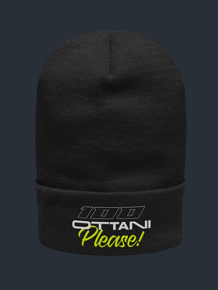 100 Ottani Please!™ Racing Streetwear Cuffed Beanie | Paddock Warm-Up Edition product image (1)