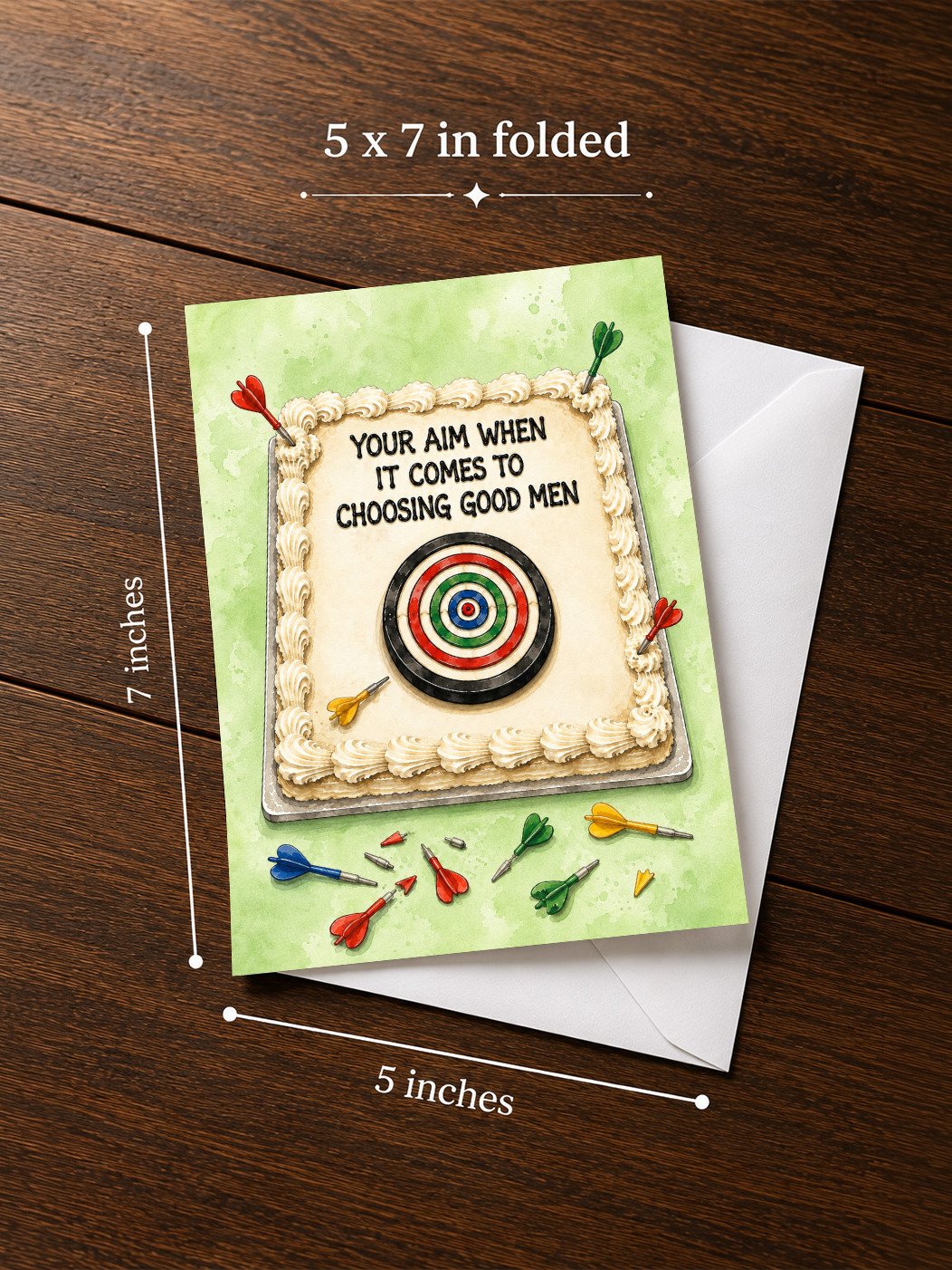 Your Aim When It Comes to Choosing Men Greeting Card product image (2)
