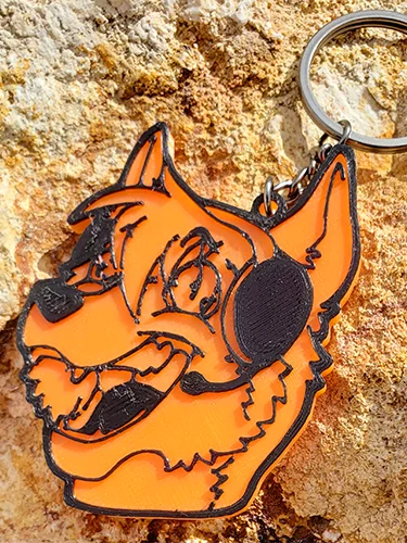 Derp Fox Keychain product image (2)