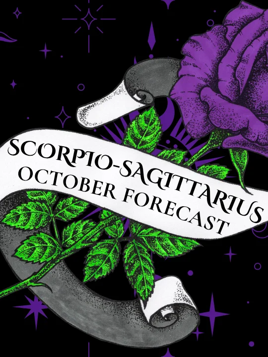 scorpio sagittarius cusp ✦ adjusting to the light ✦ october forecast ✦ 2026 product image (1)