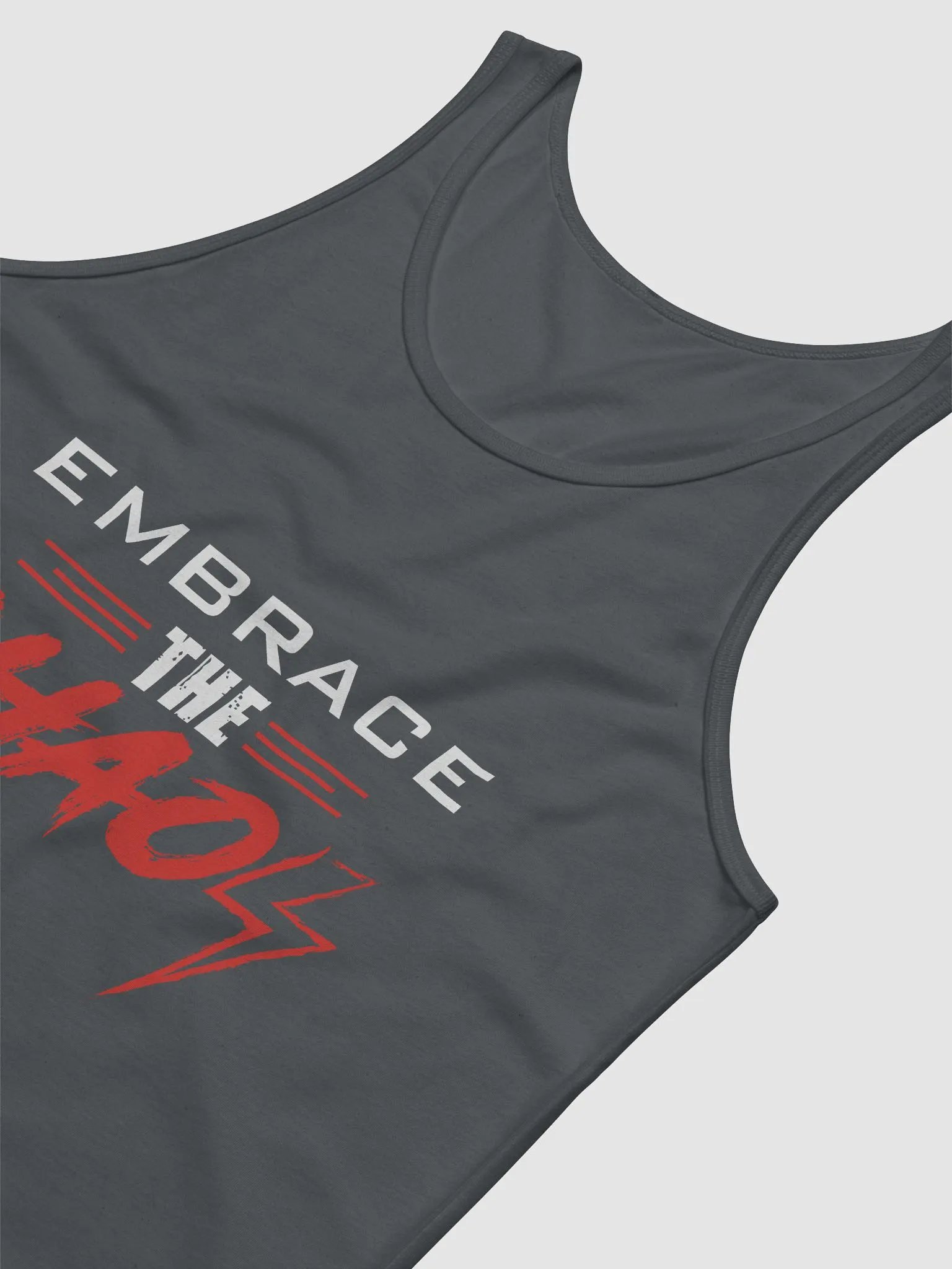 Embrace the Chaos v2 Unisex Tank (Red/White) product image (6)