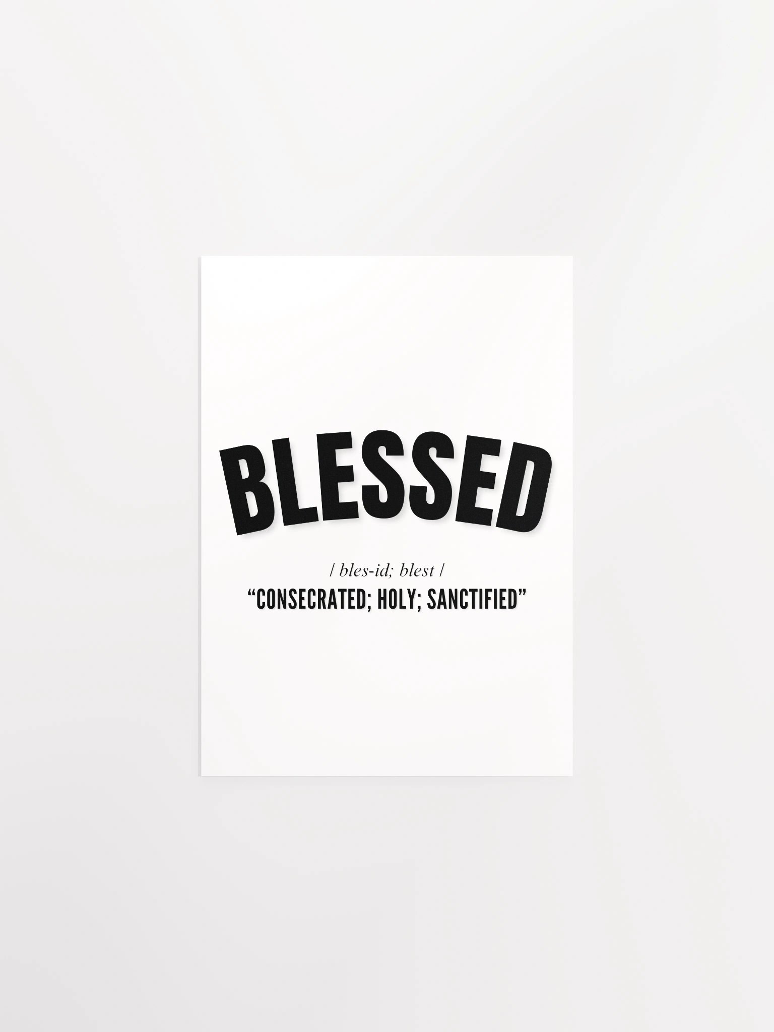BLESSED PHONETIC POSTER product image (6)