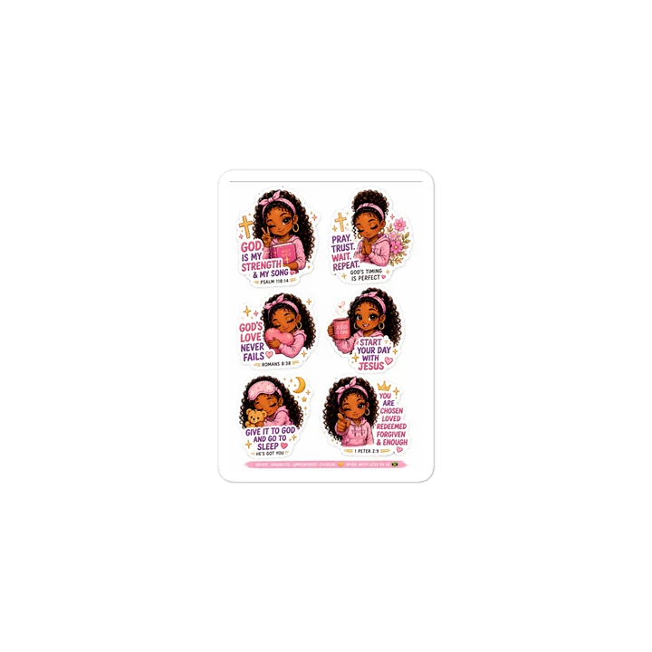Faith Girlie Sticker Pack – Jamaican Edition ✝️💕 product image (1)