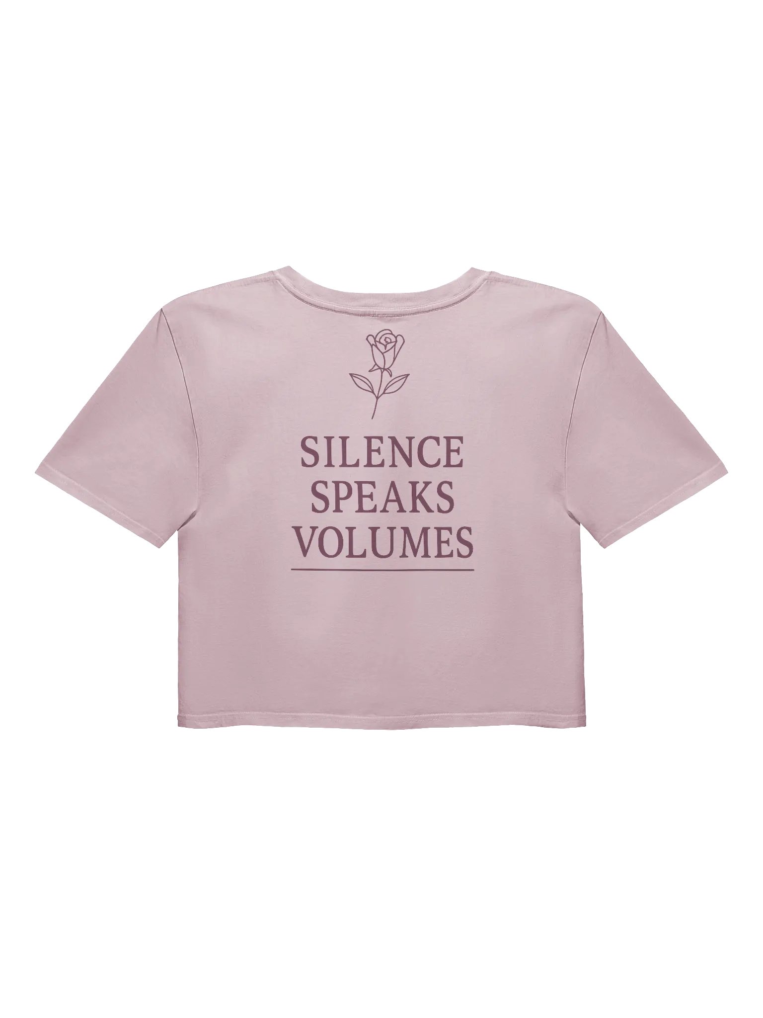 Her Silence Hits Different Tee – Crop Tee product image (2)