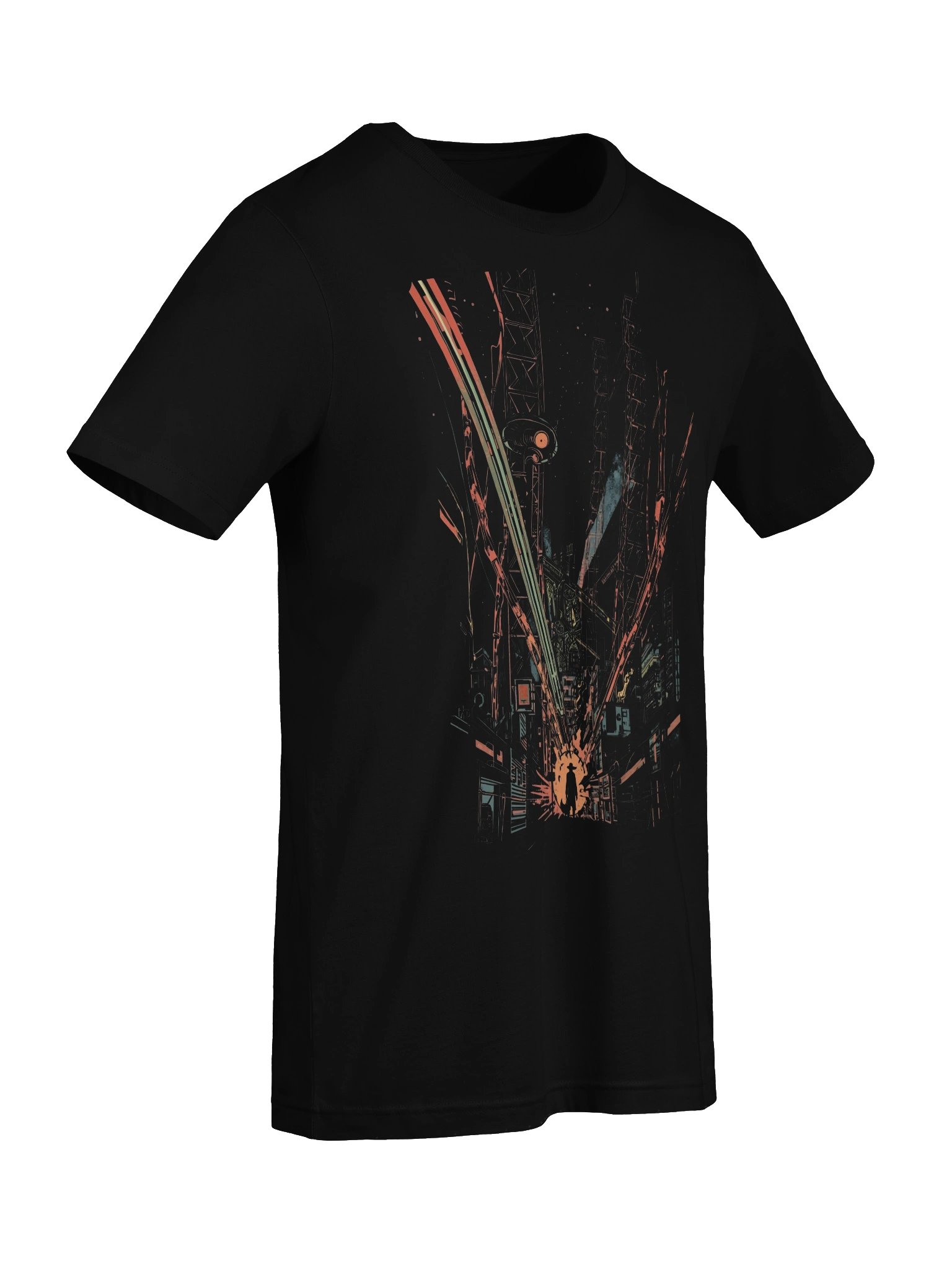 Neon City Burst Lightweight T-Shirt product image (2)