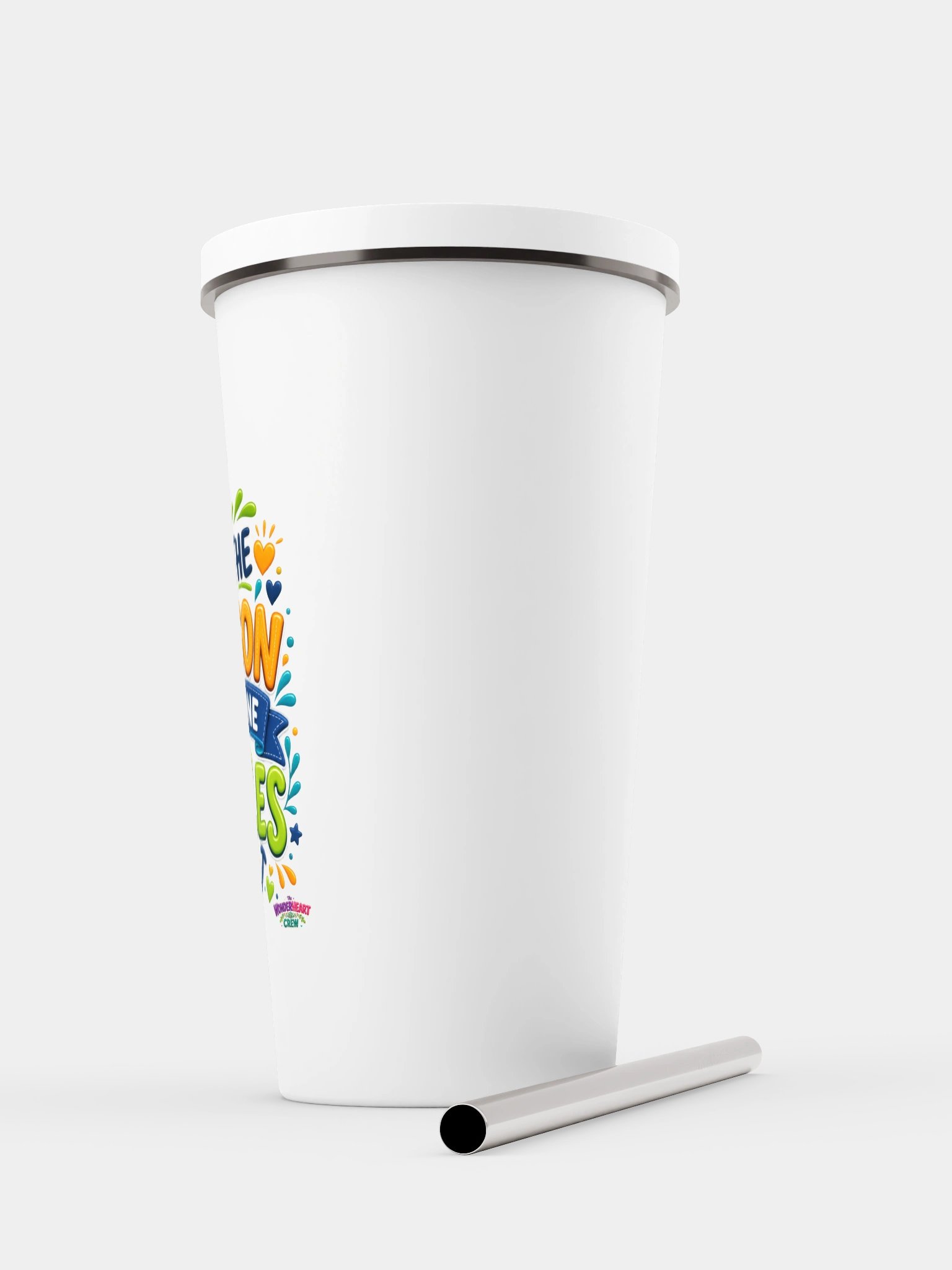 Stainless Steel Insulated Inspirational Tumbler with a Straw - Be the Reason Someone Smiles. product image (5)