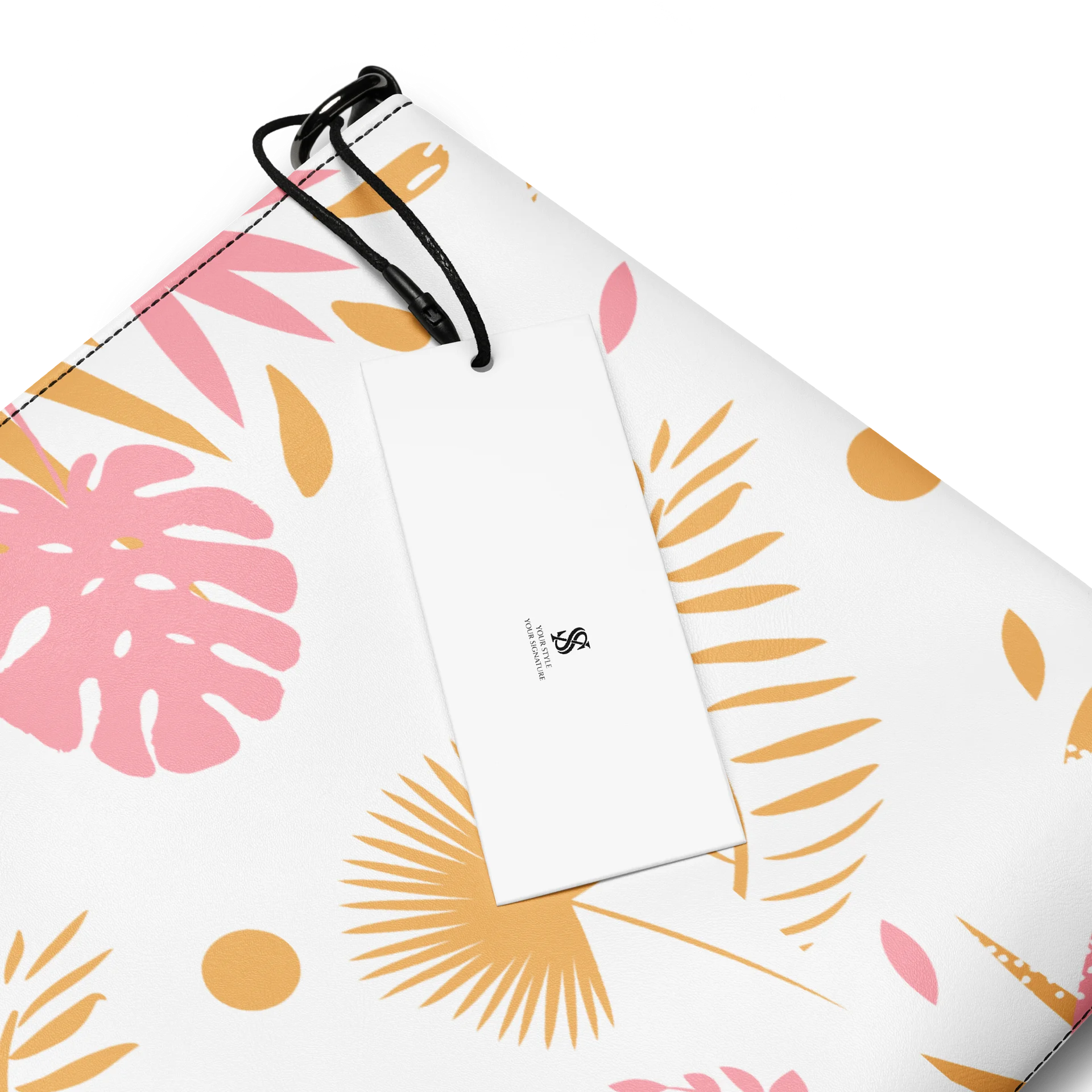 Pink Tropical Leaf Crossbody Bag product image (5)
