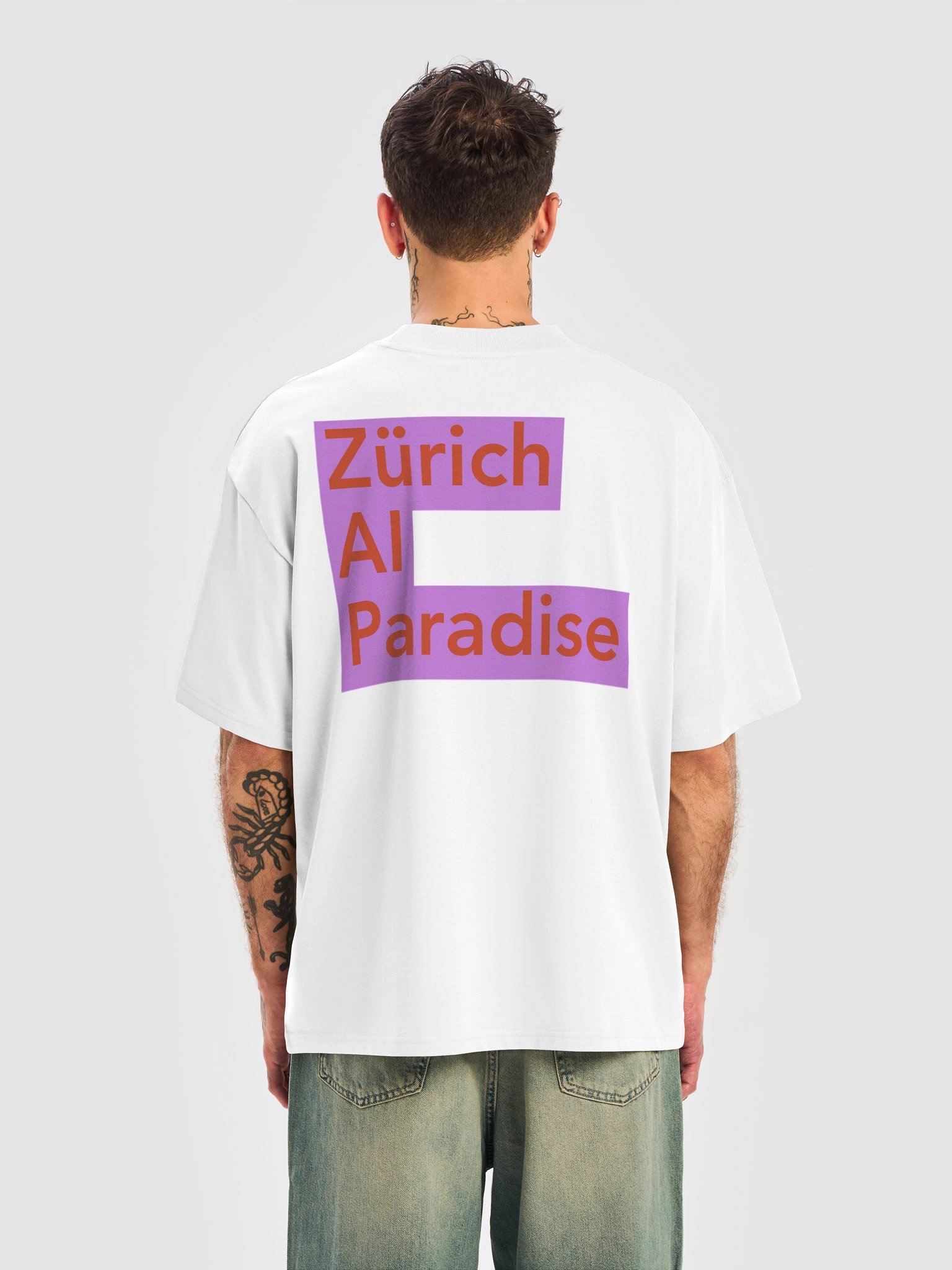 T-shirt Oversized Zurich AI Paradise Red/Pink product image (3)