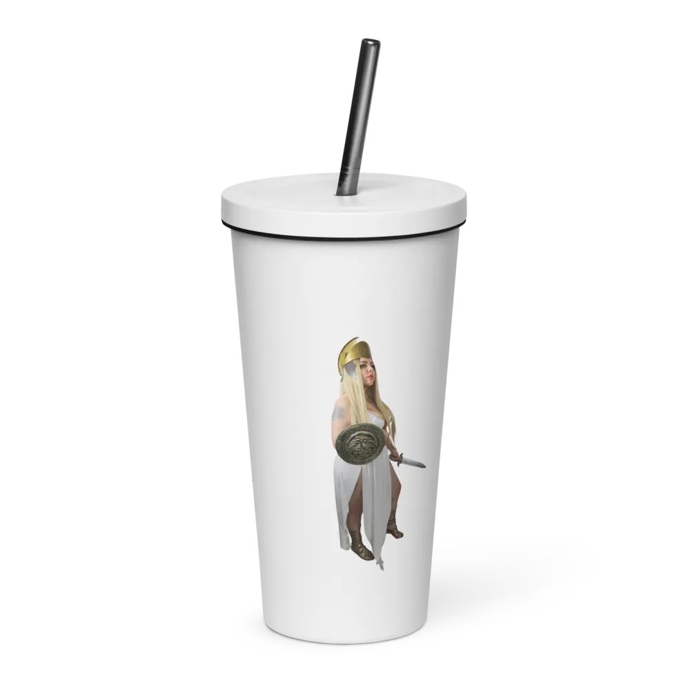 Athena Insulated Tumbler w/ Straw product image (1)