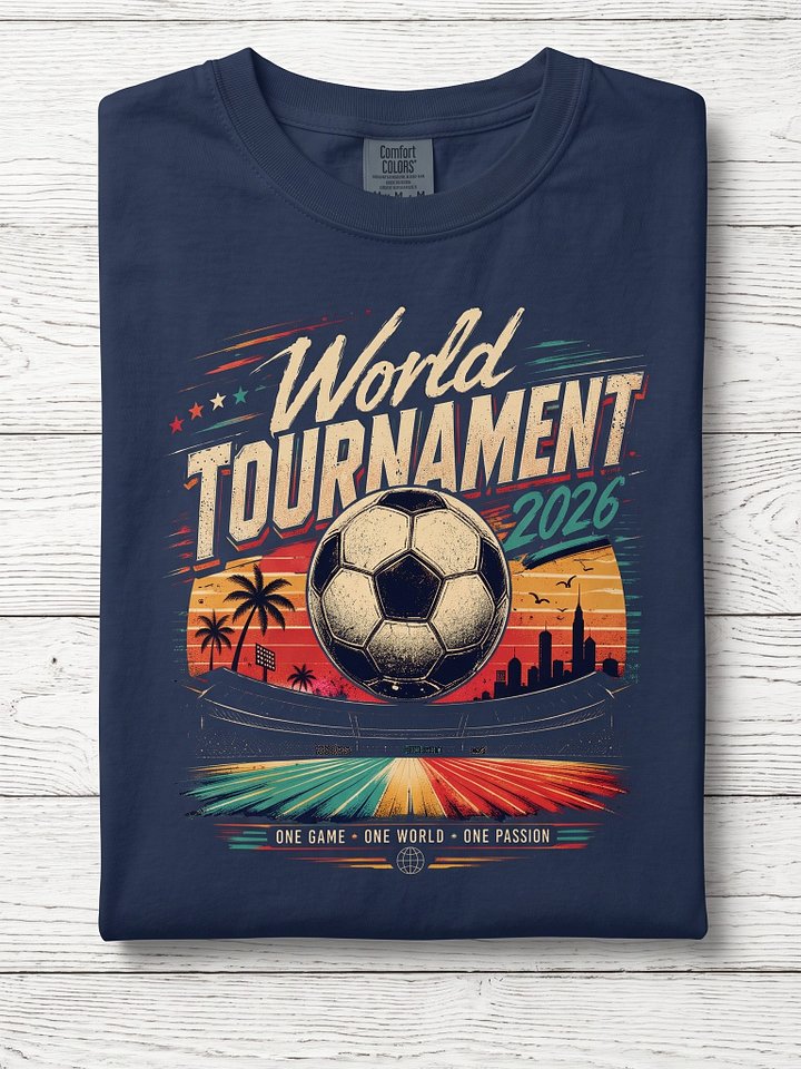 World Tournament 2026 Soccer T-Shirt – Vintage Style Graphic Tee product image (1)