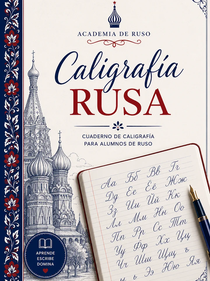 Cuaderno de caligrafía rusa product image (1)