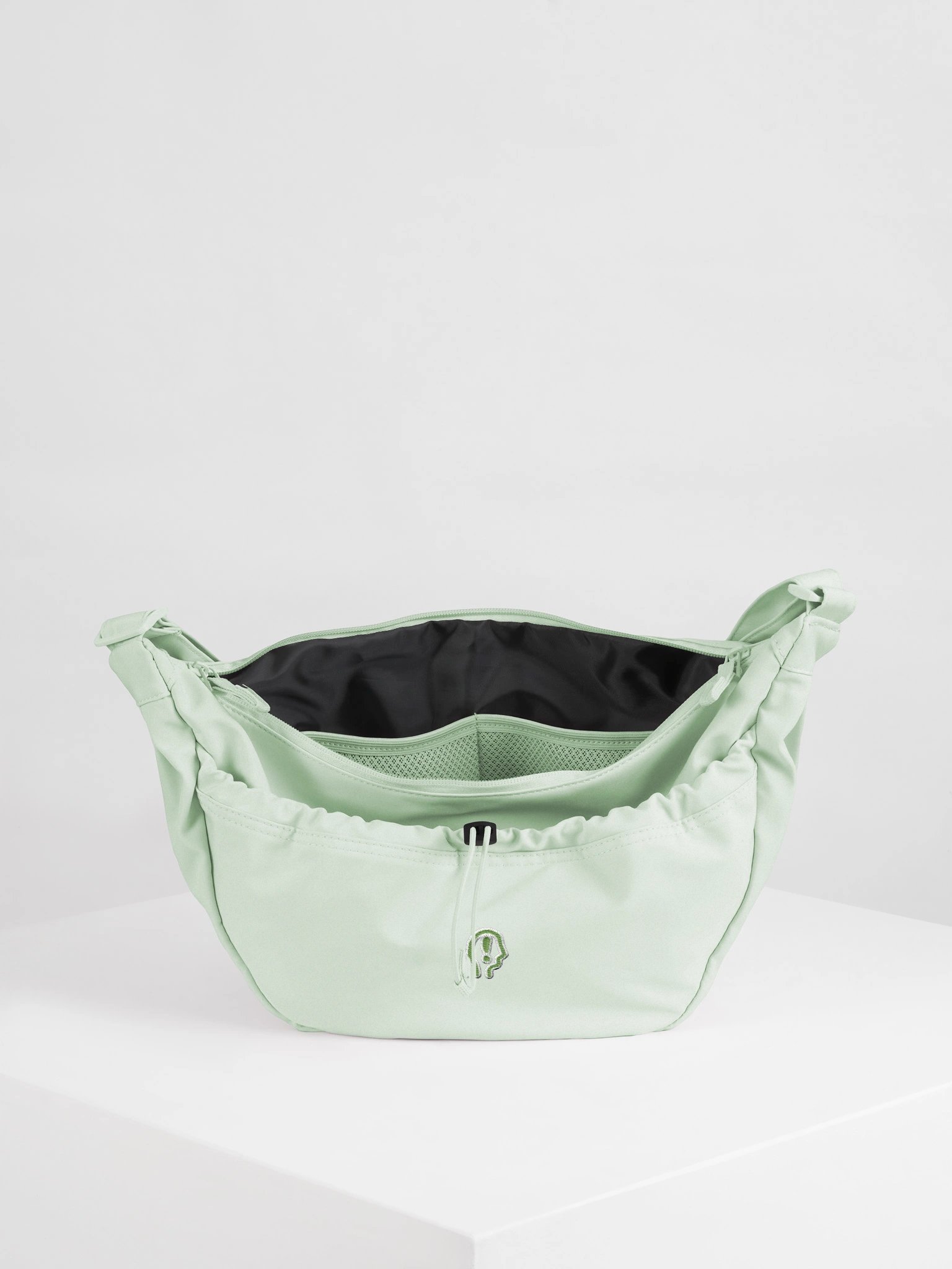 MENTALLY EXCLAIMING (green outline) sling bag product image (5)