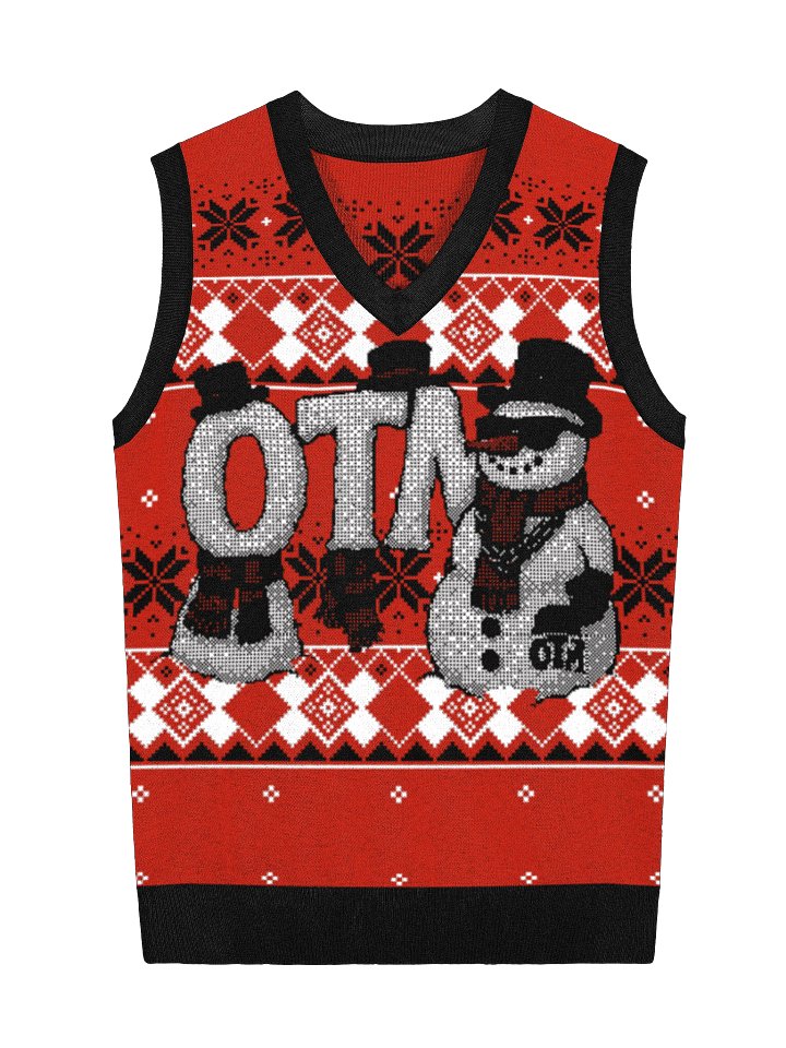 OTM Holiday V-Neck Sweater Vest product image (1)