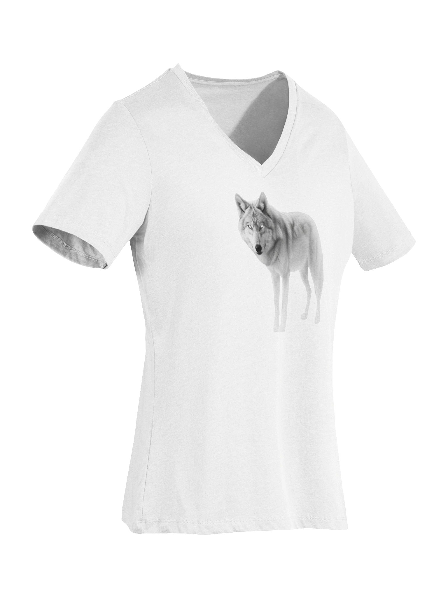Ethereal Wolf Relaxed V-Neck Tee product image (7)