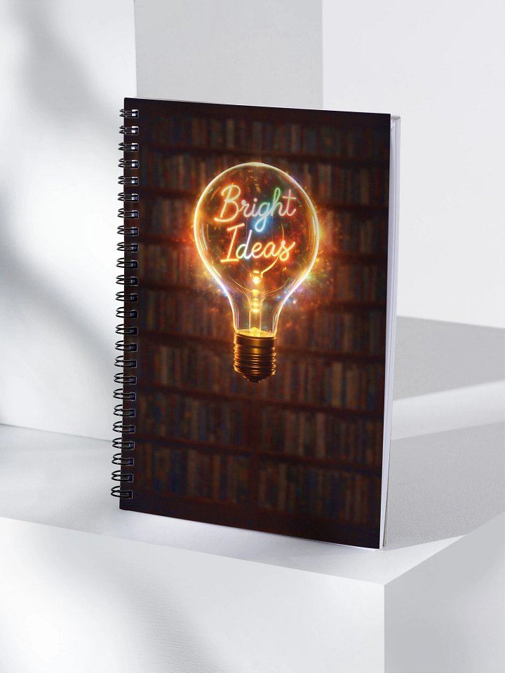 Neon Bright Ideas Spiral Notebook – Where Thoughts Ignite product image (1)