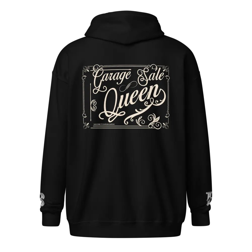 GARAGE SALE QUEEN (Zipper Hoodie - Dark) product image (2)