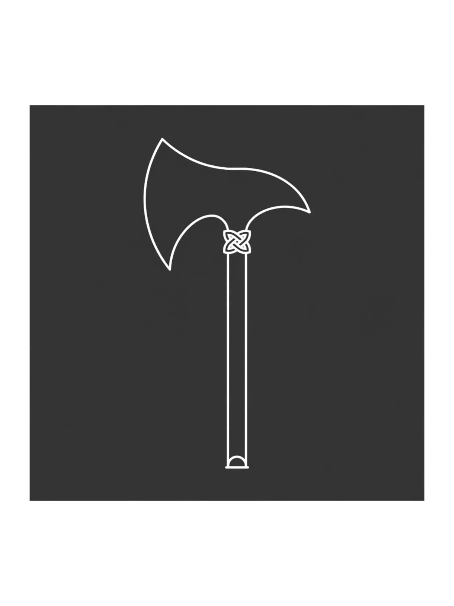 Minimal Axe Sticker product image (1)