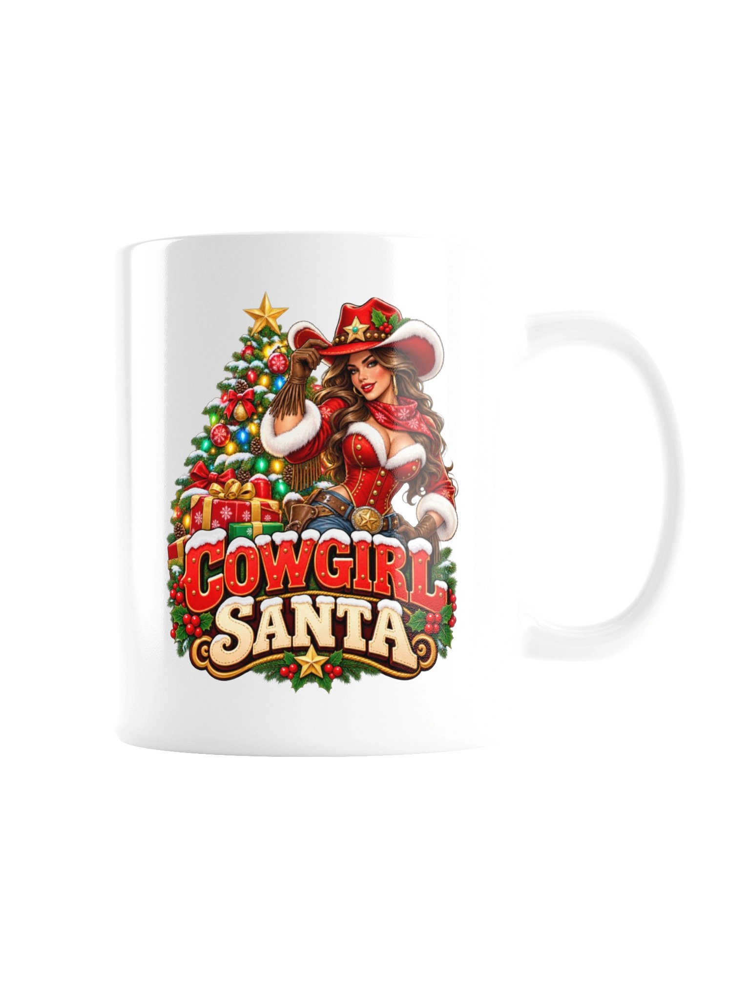COWGIRL SANTA — CHRISTMAS WITH A LITTLE WESTERN ATTITUDE - MUG product image (8)