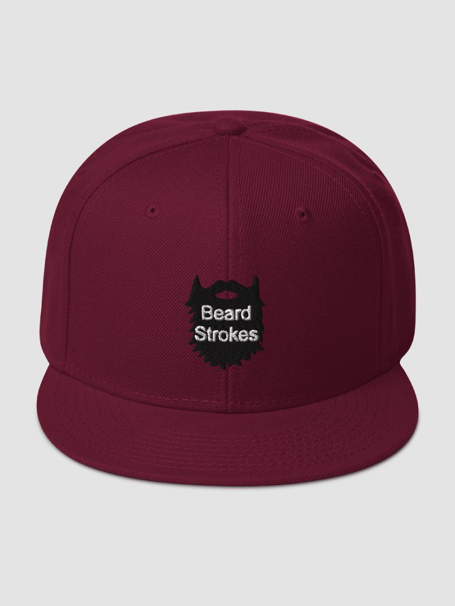 Beard Strokes Snapback Cap Hat (Black Beard) product image (1)