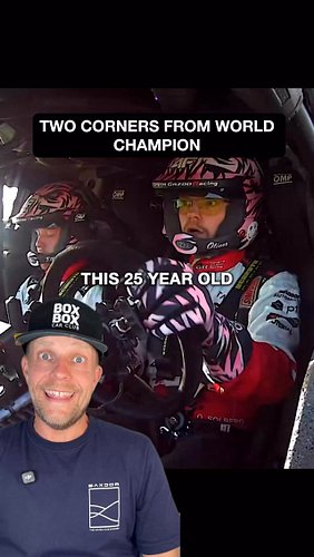 He was leading the world championship with two corners to go. Then he crashed. 🏁
One point between Elfyn Evans and Oliver Sol...