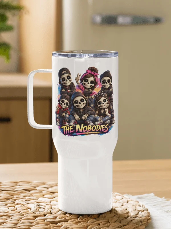 ''The Nobodies'' Travel Mug with a Handle product image (5)