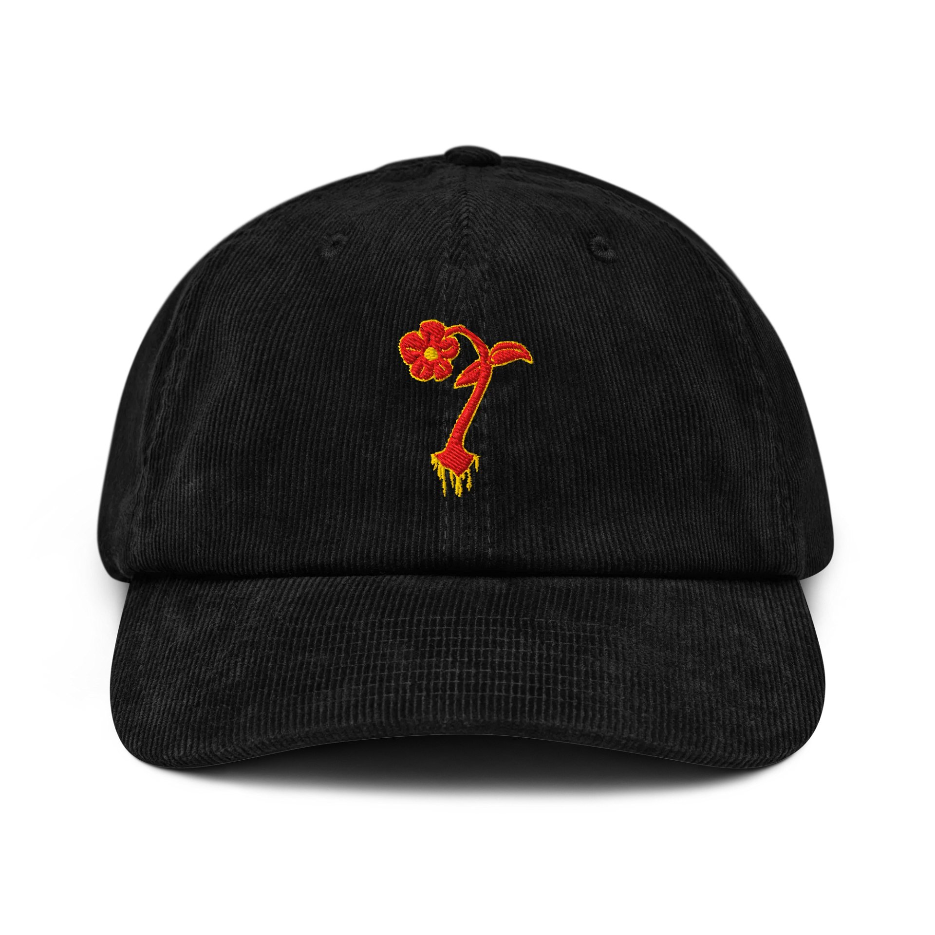 “Flower” Corduroy Embroidered dad hat product image (1)