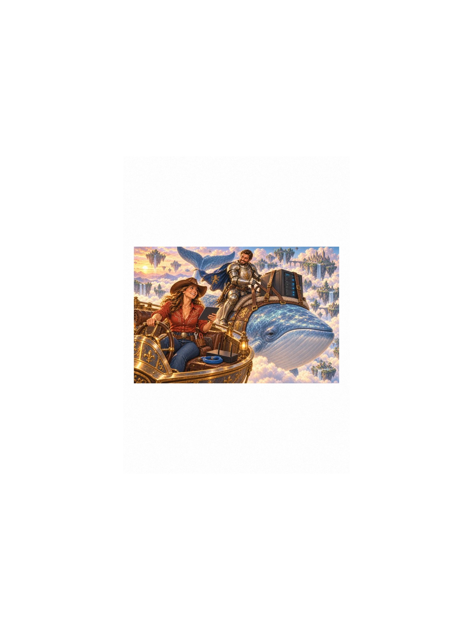 Cloud Migration Small Art Print product image (1)