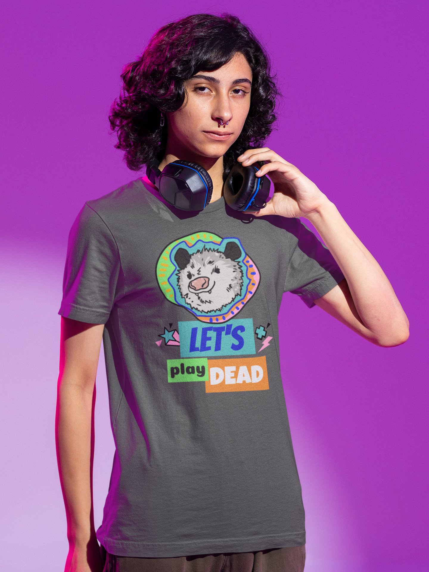 Let's Play Dead supersoft unisex t-shirt product image (1)