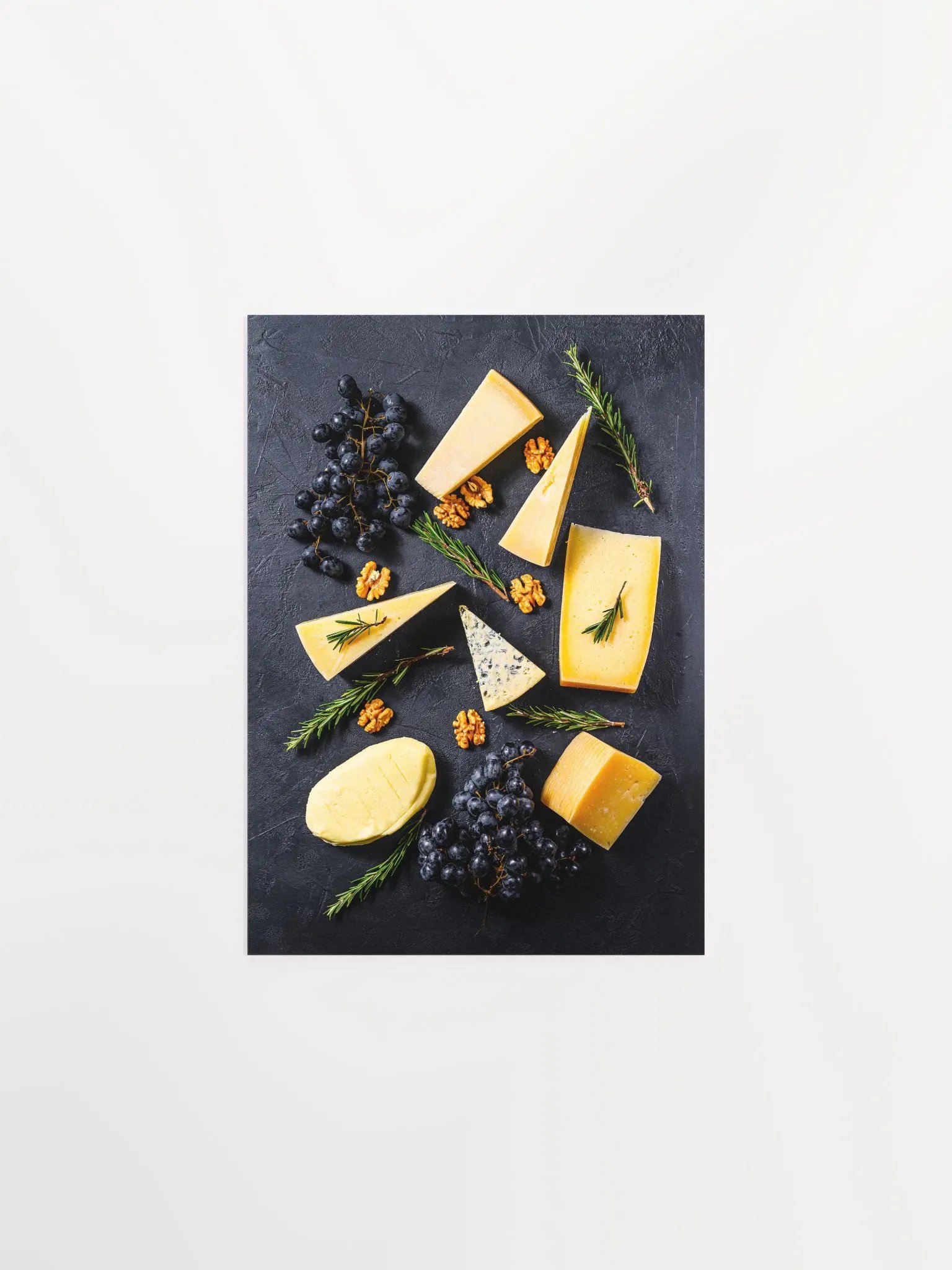Cheese walnuts and grapes (Italian/Spanish cuisine) — Food kitchen poster/blackboard product image (6)