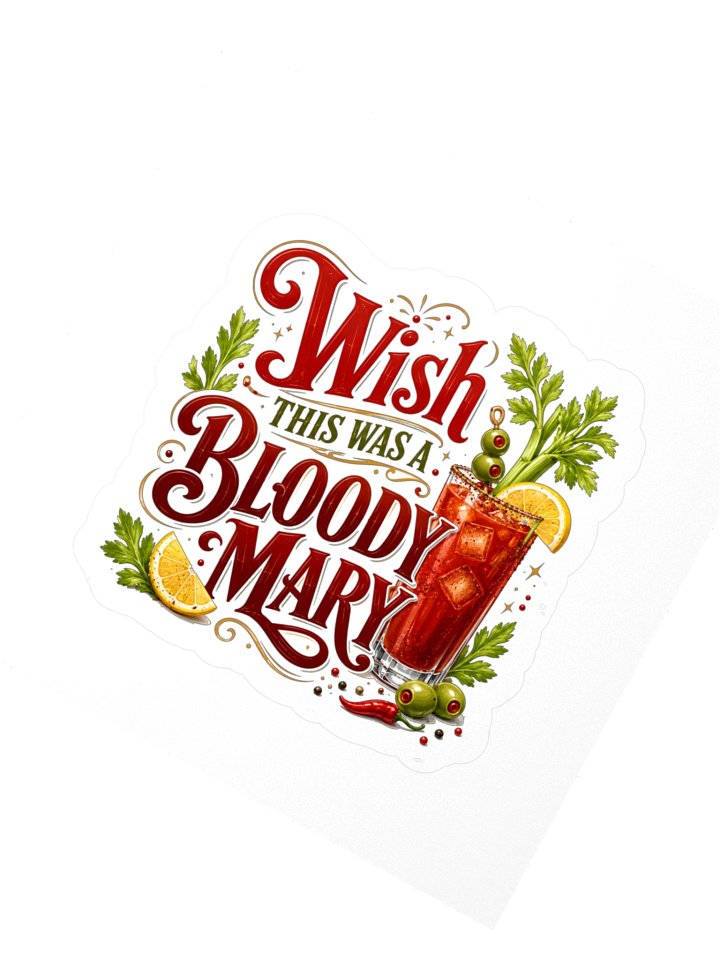 Wish This Was A Bloody Mary Sticker product image (2)