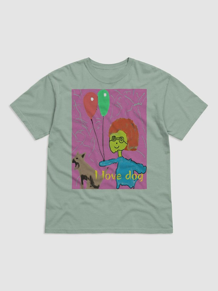 Comfort Colors Garment-Dyed Heavyweight T-Shirt: i love dog product image (1)