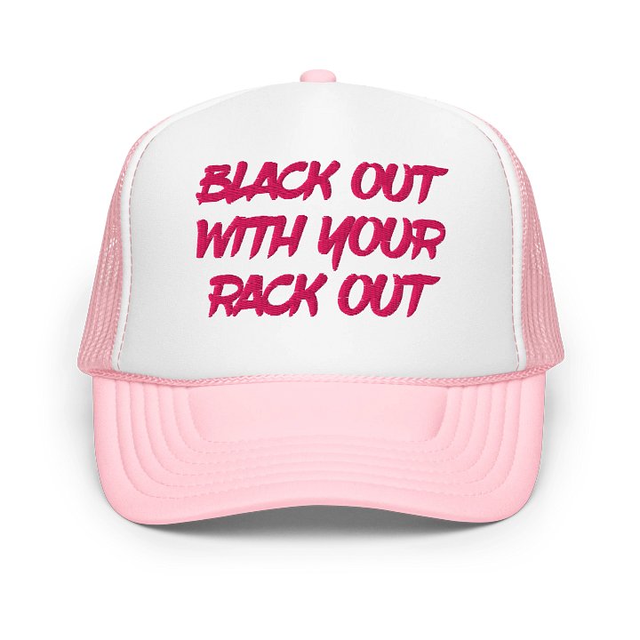 WOMENS BLACK OUT Foam Trucker Hat product image (1)