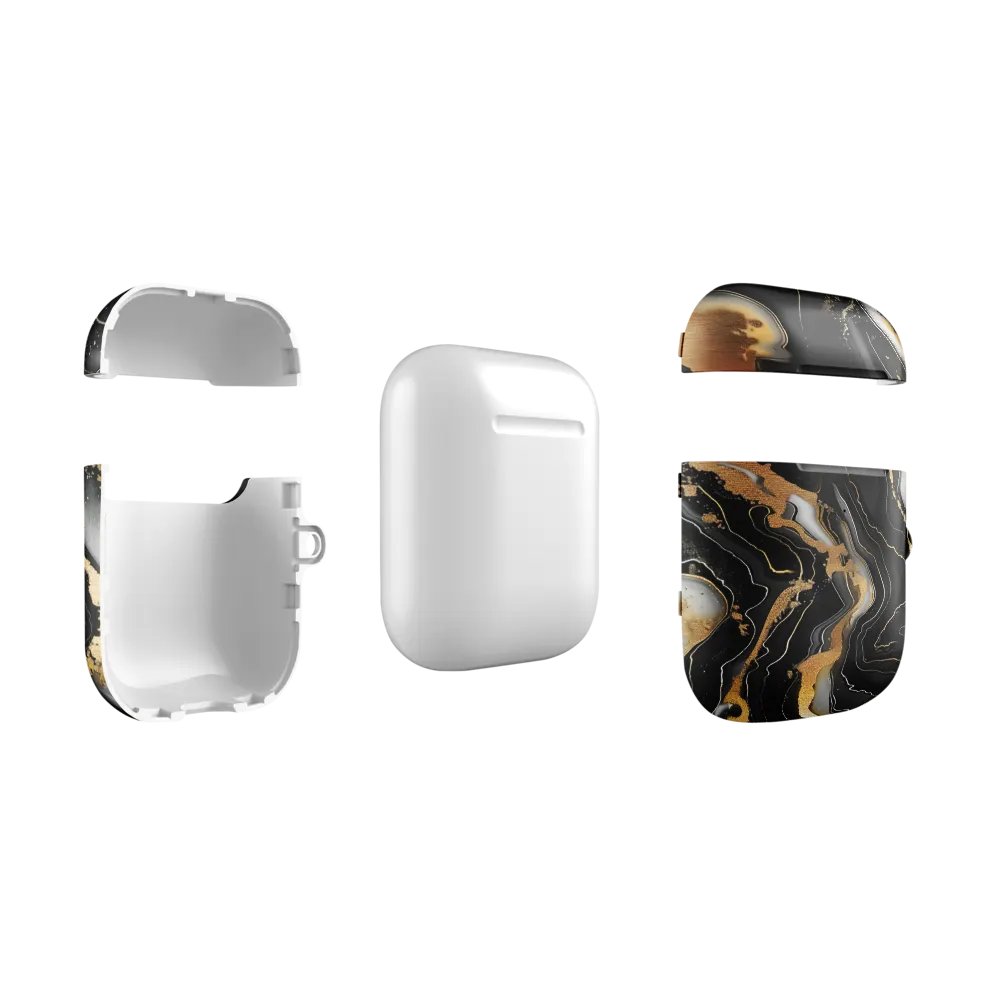 Luxury Marbled All-Over Print AirPods® Case AirPods® Pro Gen 1 and 2 Gen 1 and 2, Gen 3 Cases. product image (2)